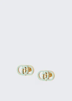 Liu Jo Pendientes con logotipo monograma-Mujer Joyas