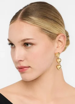 Liu Jo Pendientes largos con corazón-Mujer Joyas