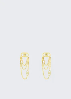 Liu Jo Pendientes largos con logotipo-Mujer Joyas