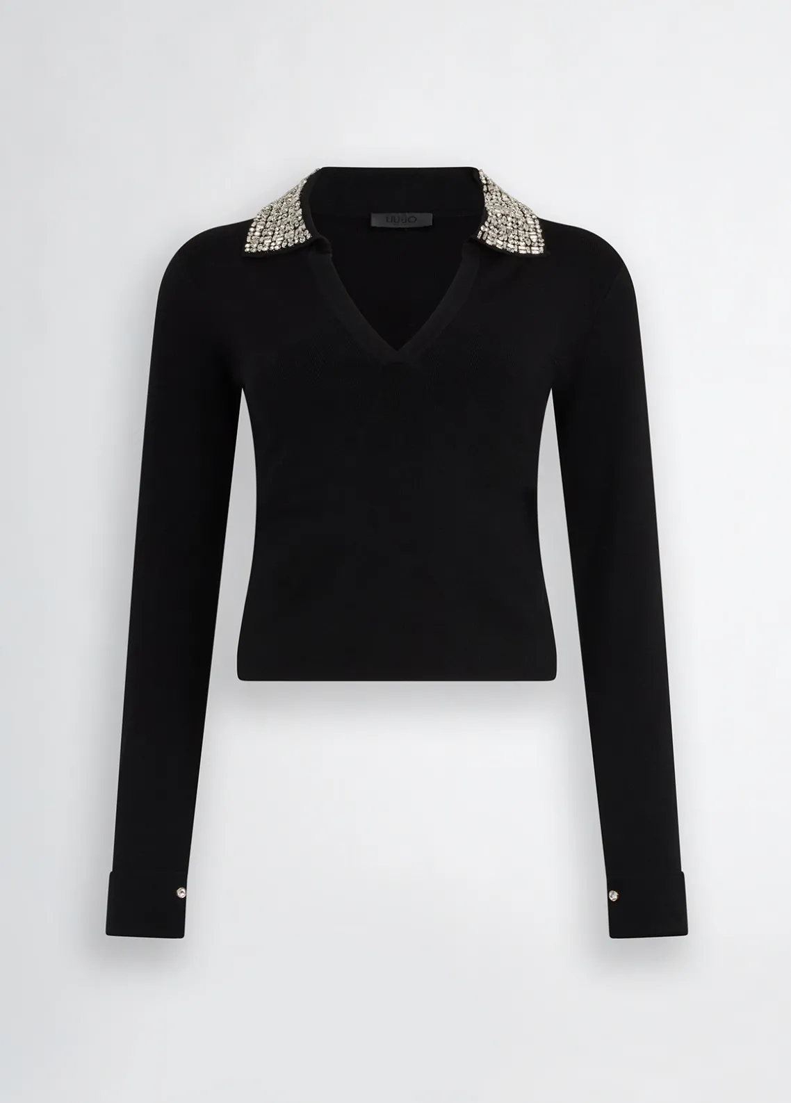 Liu Jo Polo con Bordado de Joya-Mujer Cárdigans Y Jerséis