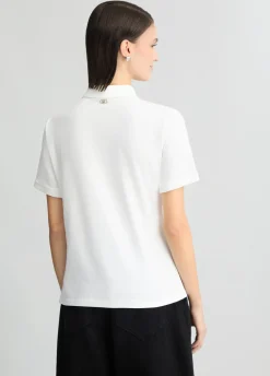 Liu Jo Polo con strass-Mujer Camisetas Y Tops
