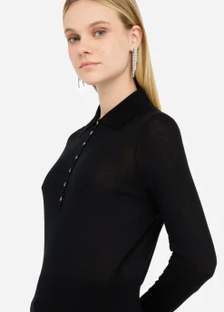 Liu Jo Polo de algodón y cachemira-Mujer Cárdigans Y Jerséis
