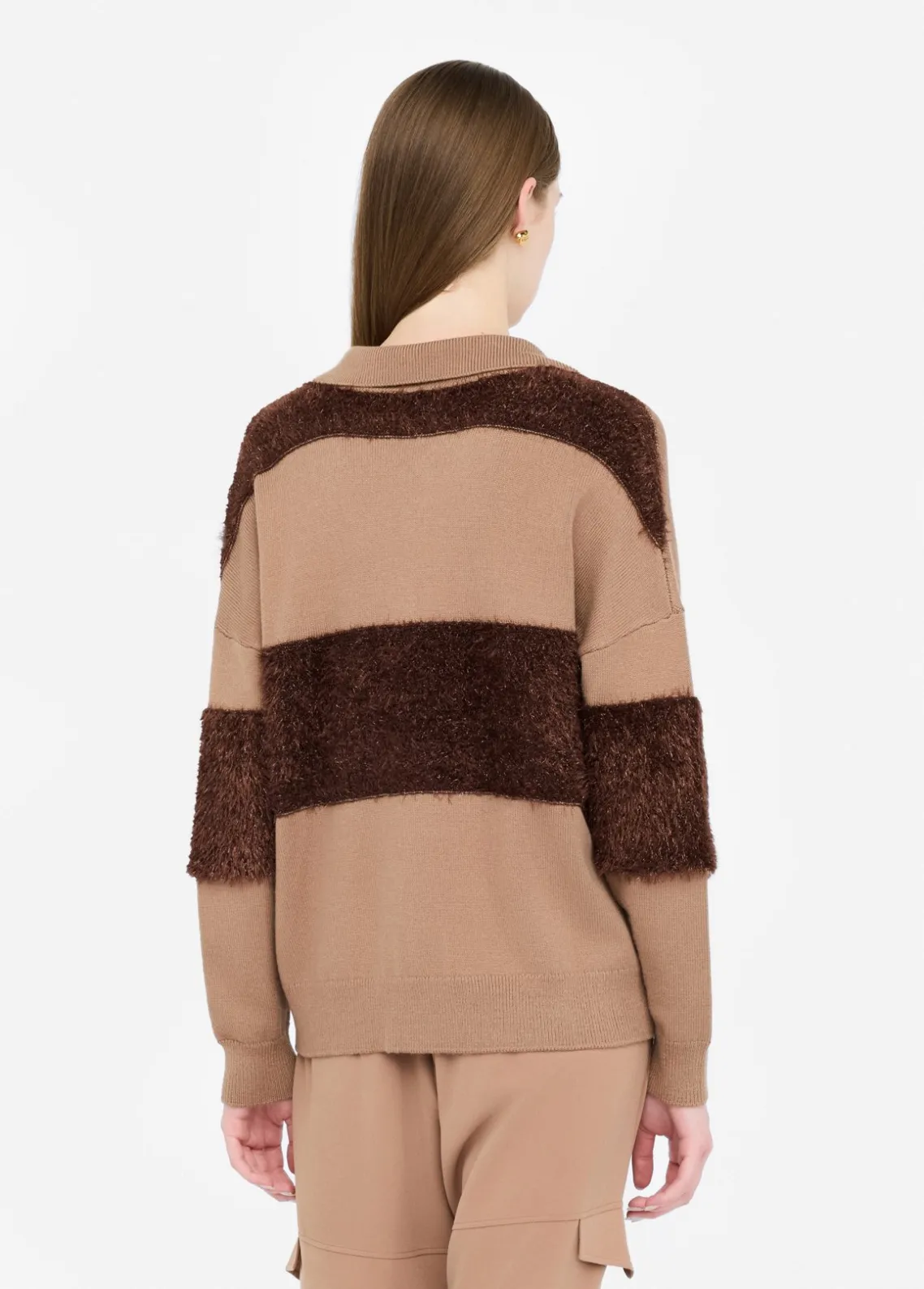 Liu Jo Polo de lana a rayas-Mujer Cárdigans Y Jerséis