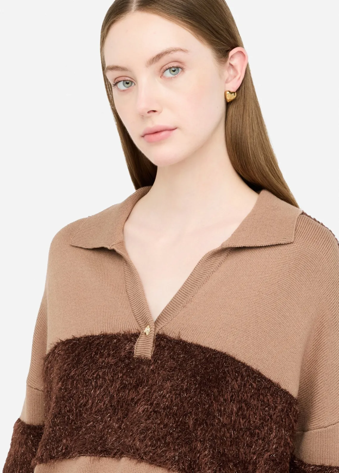 Liu Jo Polo de lana a rayas-Mujer Cárdigans Y Jerséis