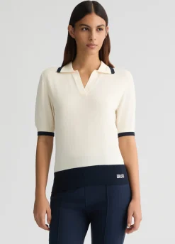 Liu Jo Polo de punto-Mujer Ropa Deportiva|Cárdigans Y Jerséis