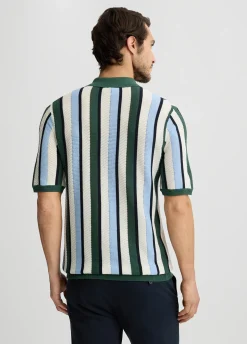 Liu Jo Polo de punto a rayas-Hombre Jerséis Y Sudaderas