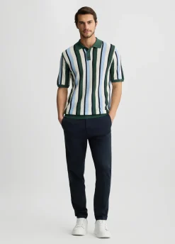 Liu Jo Polo de punto a rayas-Hombre Jerséis Y Sudaderas