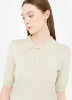 Liu Jo Polo de punto con lurex®-Mujer Cárdigans Y Jerséis