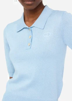 Liu Jo Polo de punto con lurex®-Mujer Cárdigans Y Jerséis