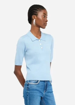 Liu Jo Polo de punto con lurex®-Mujer Cárdigans Y Jerséis