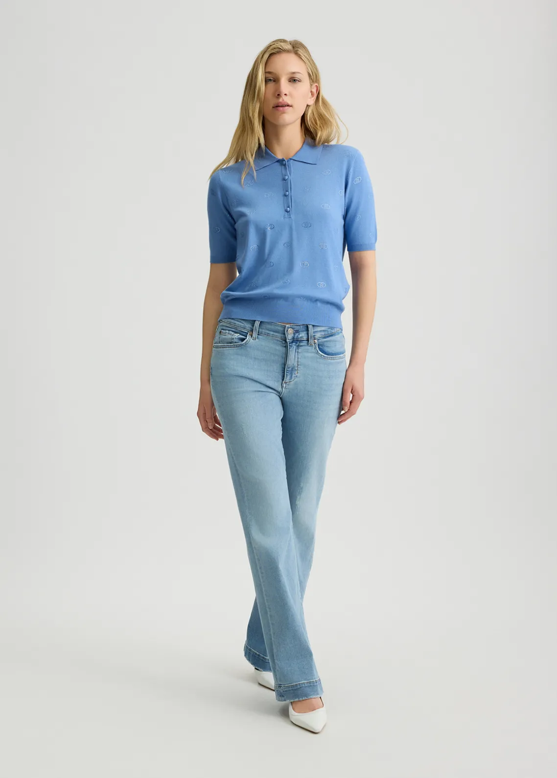 Liu Jo Polo de punto con strass-Mujer Cárdigans Y Jerséis