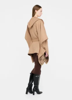 Liu Jo Poncho con capucha-Mujer Abrigos Y Chalecos