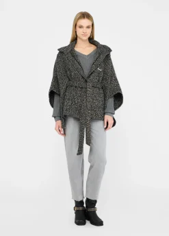 Liu Jo Poncho con cinturón-Mujer Abrigos Y Chalecos