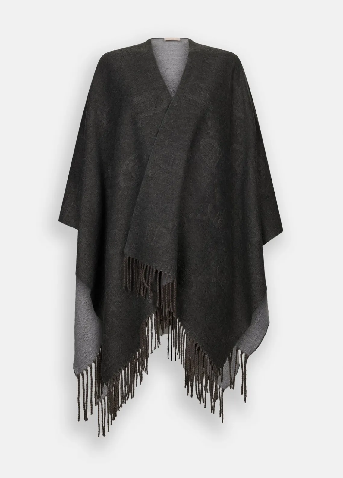 Liu Jo Poncho con logotipo y flecos-Mujer Abrigos Y Chalecos