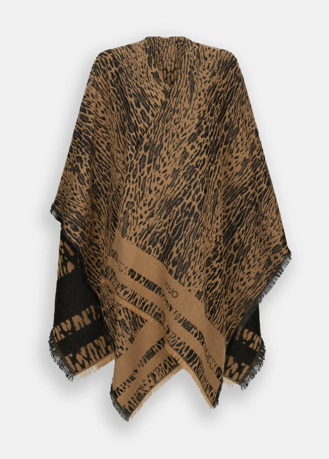 Liu Jo Poncho con motivo animal-Mujer Abrigos Y Chalecos