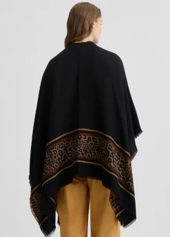 Liu Jo Poncho con motivo animal-Mujer Abrigos Y Chalecos
