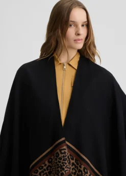 Liu Jo Poncho con motivo animal-Mujer Abrigos Y Chalecos