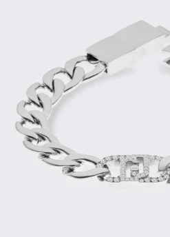 Liu Jo Pulsera con monograma con brillantitos-Mujer Joyas