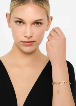 Liu Jo Pulsera con monograma con brillantitos-Mujer Joyas