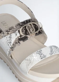 Liu Jo Sandalias con estampado de piel de serpiente-Mujer Sandalias