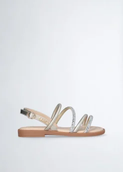 Liu Jo Sandalias con pedrería para niña- Zapatos