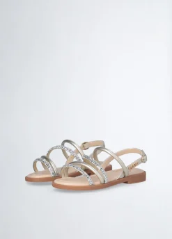Liu Jo Sandalias con pedrería para niña- Zapatos