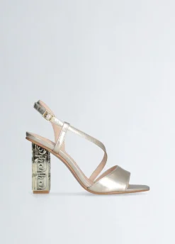 Liu Jo Sandalias con tacón con logotipo-Mujer Zapatos De Salón|Sandalias