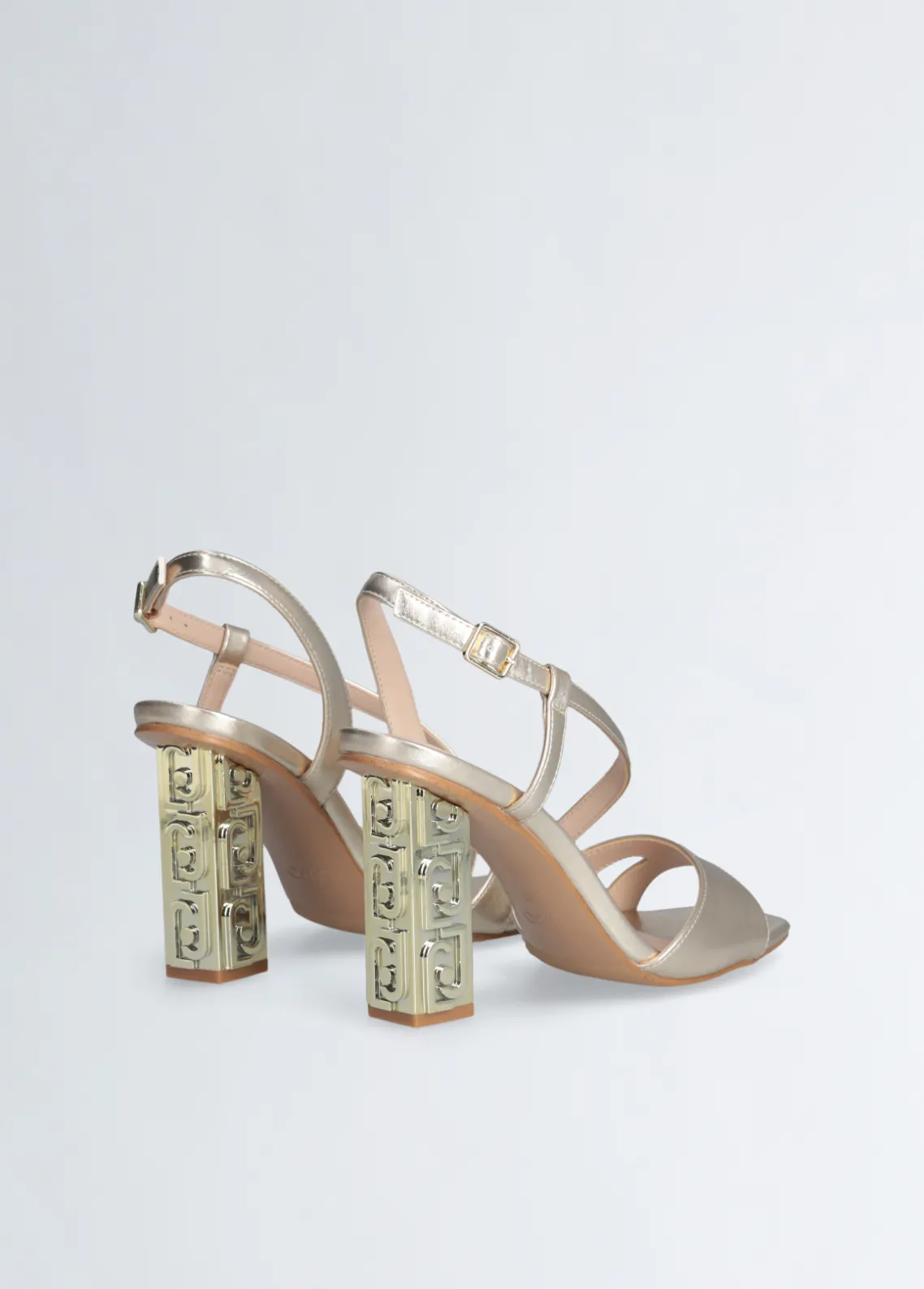 Liu Jo Sandalias con tacón con logotipo-Mujer Zapatos De Salón|Sandalias