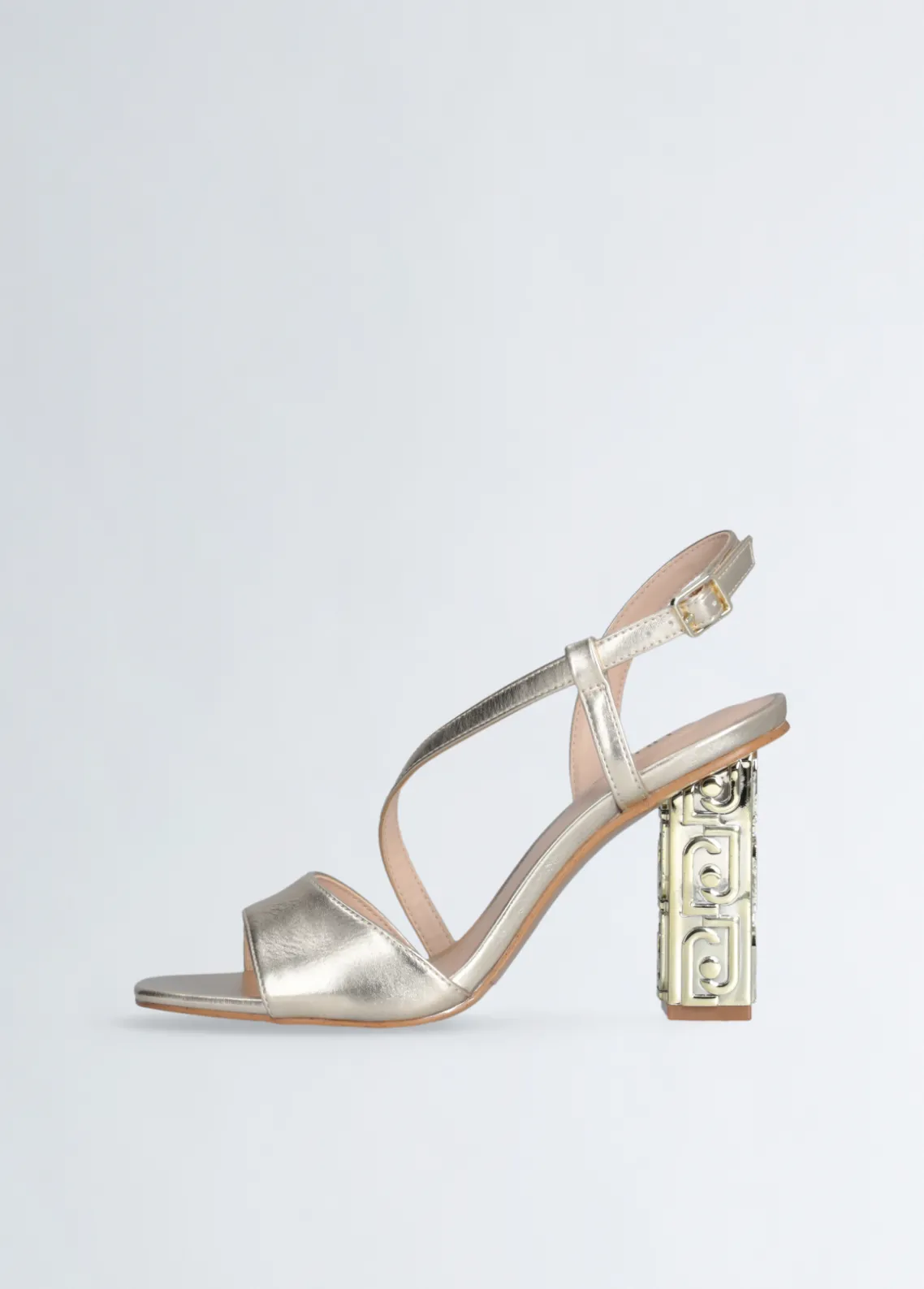 Liu Jo Sandalias con tacón con logotipo-Mujer Zapatos De Salón|Sandalias