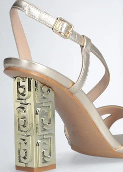 Liu Jo Sandalias con tacón con logotipo-Mujer Zapatos De Salón|Sandalias