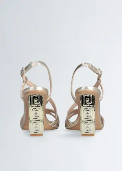 Liu Jo Sandalias con tacón con logotipo-Mujer Zapatos De Salón|Sandalias