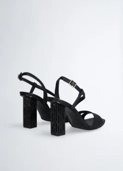 Liu Jo Sandalias con tacón con logotipo-Mujer Zapatos De Salón|Sandalias