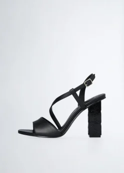 Liu Jo Sandalias con tacón con logotipo-Mujer Zapatos De Salón|Sandalias