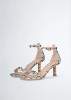 Liu Jo Sandalias con tacón con logotipo-Mujer Zapatos De Salón|Sandalias