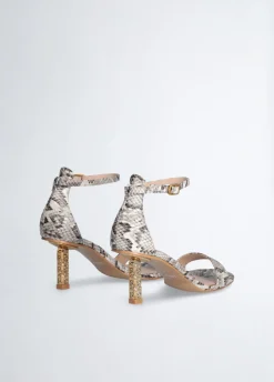 Liu Jo Sandalias con tacón con logotipo-Mujer Zapatos De Salón|Sandalias