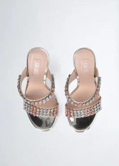 Liu Jo Sandalias con tacón y pedrería-Mujer Zapatos De Salón|Sandalias