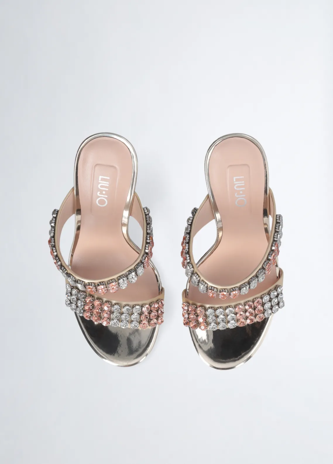 Liu Jo Sandalias con tacón y pedrería-Mujer Zapatos De Salón|Sandalias