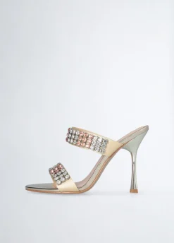 Liu Jo Sandalias con tacón y pedrería-Mujer Zapatos De Salón|Sandalias