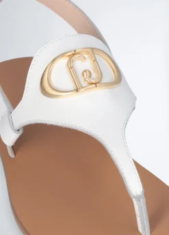 Liu Jo Sandalias de dedo de piel-Mujer Sandalias