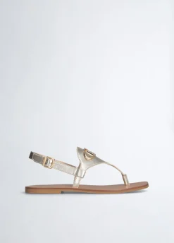 Liu Jo Sandalias de dedo laminadas-Mujer Sandalias