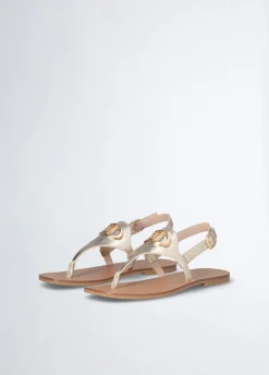 Liu Jo Sandalias de dedo laminadas-Mujer Sandalias