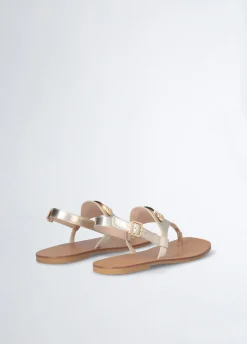 Liu Jo Sandalias de dedo laminadas-Mujer Sandalias