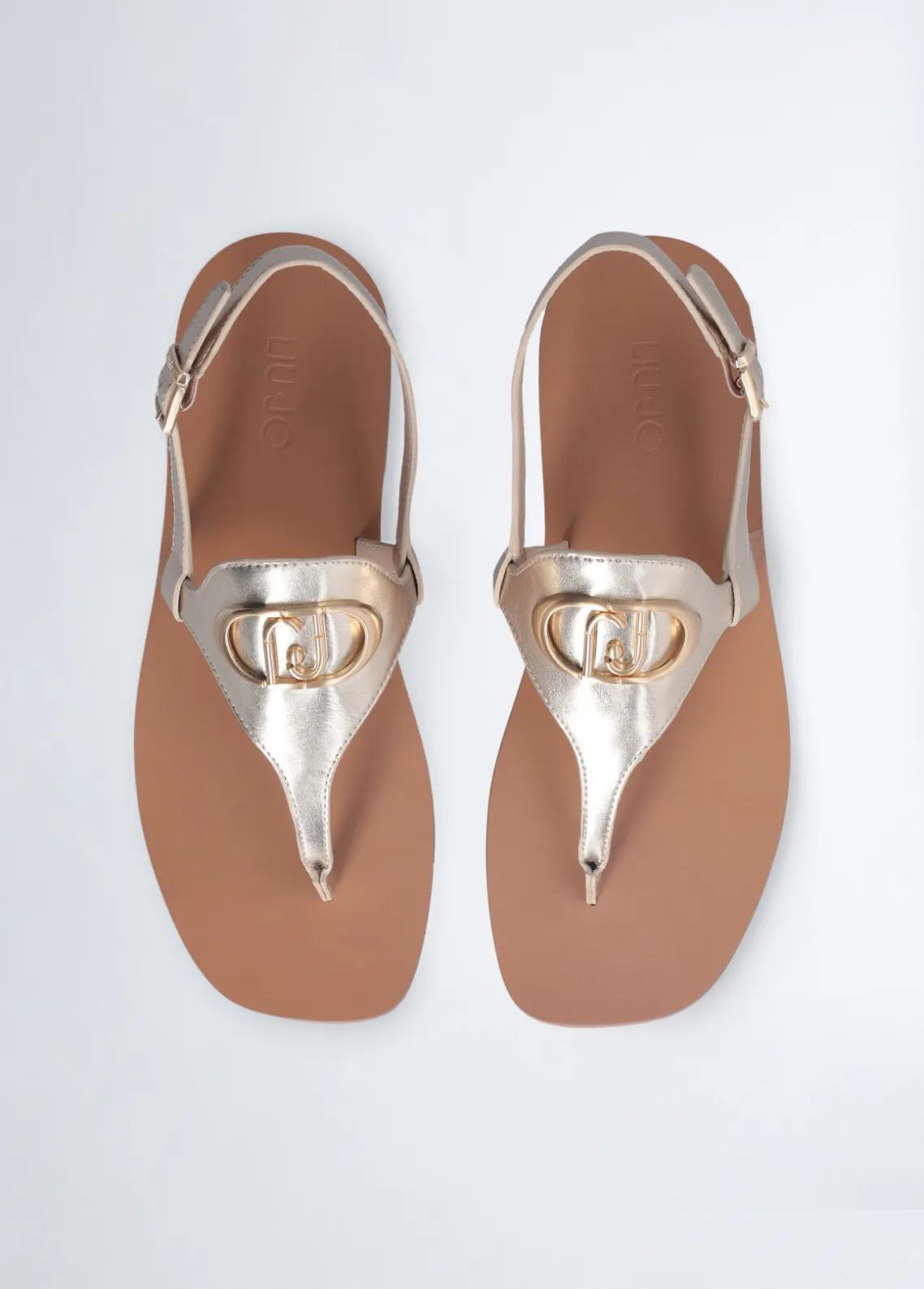 Liu Jo Sandalias de dedo laminadas-Mujer Sandalias