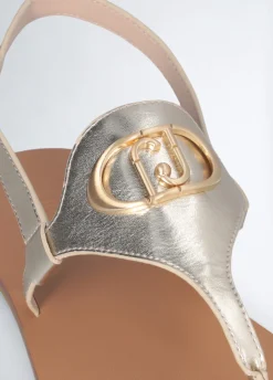 Liu Jo Sandalias de dedo laminadas-Mujer Sandalias