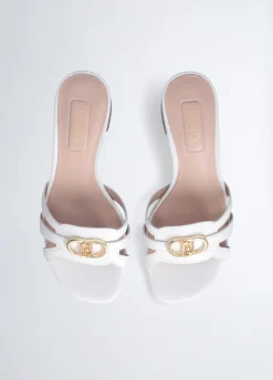Liu Jo Sandalias de piel con tacón ancho-Mujer Zapatos De Salón|Sandalias