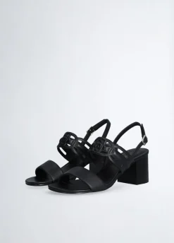 Liu Jo Sandalias de piel con tacón ancho-Mujer Zapatos De Salón|Sandalias