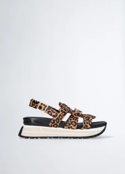 Liu Jo Sandalias de plataforma con estampado de leopardo-Mujer Sandalias