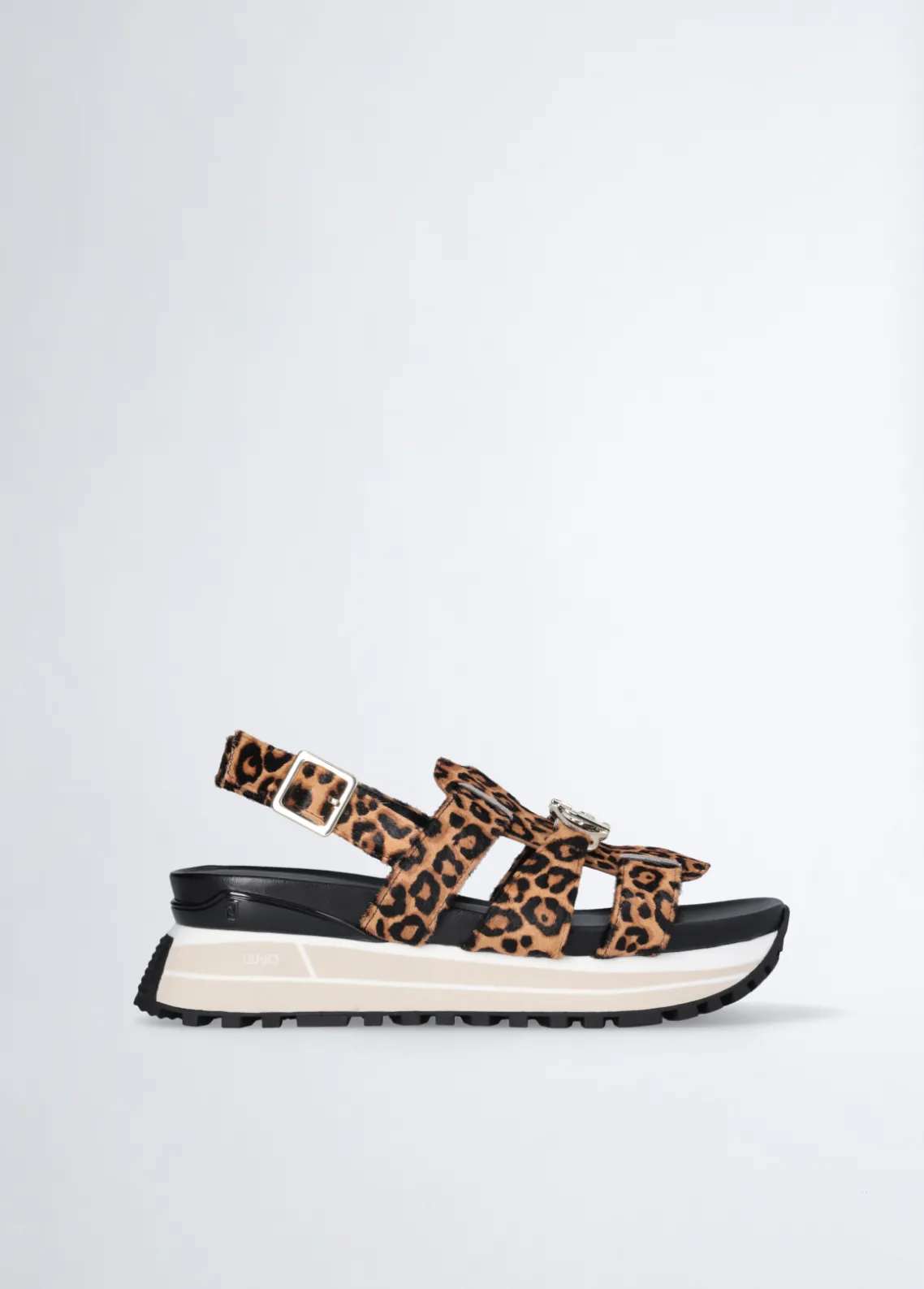 Liu Jo Sandalias de plataforma con estampado de leopardo-Mujer Sandalias