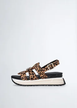 Liu Jo Sandalias de plataforma con estampado de leopardo-Mujer Sandalias