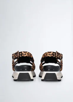 Liu Jo Sandalias de plataforma con estampado de leopardo-Mujer Sandalias